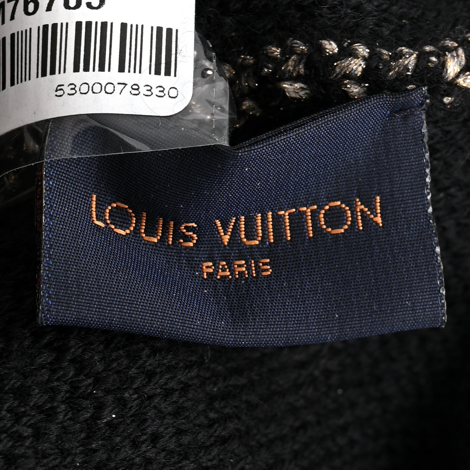 Louis Vuitton Wool Cashmere Warm Me Up Bonnet Beanie Hat Black 5 of 6
