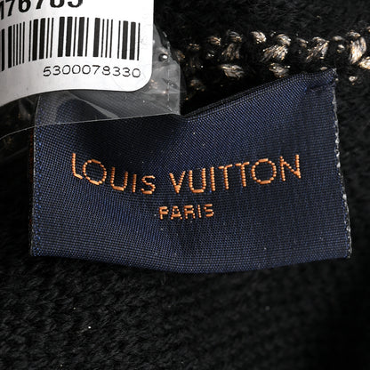 Louis Vuitton Wool Cashmere Warm Me Up Bonnet Beanie Hat Black 5 of 6