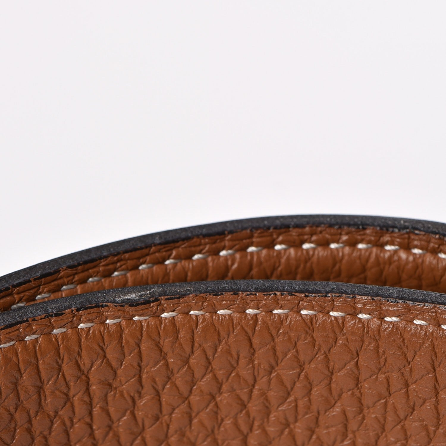 Hermes Box Togo 32mm H Belt 80 Black Gold 7 of 13