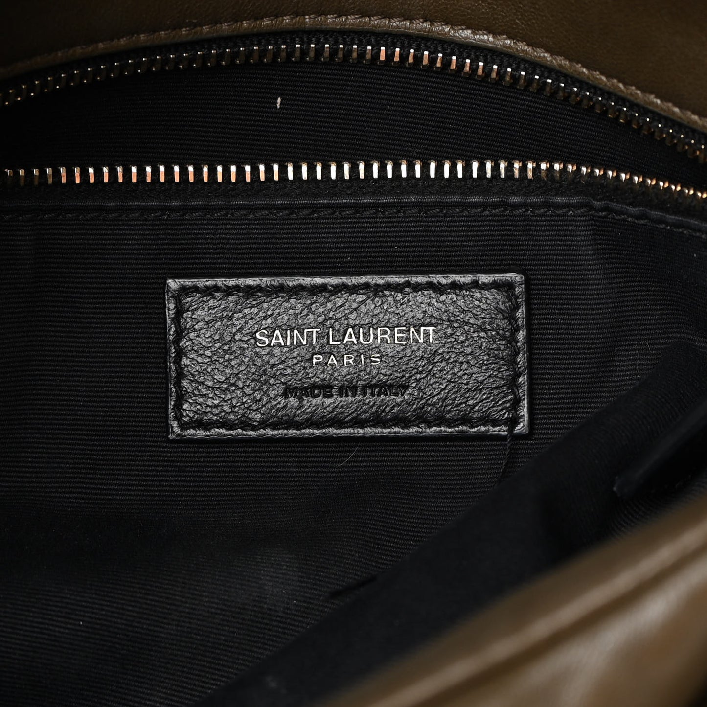 Lambskin Quilted Medium Loulou Puffer Monogram Chain Satchel Seaweed