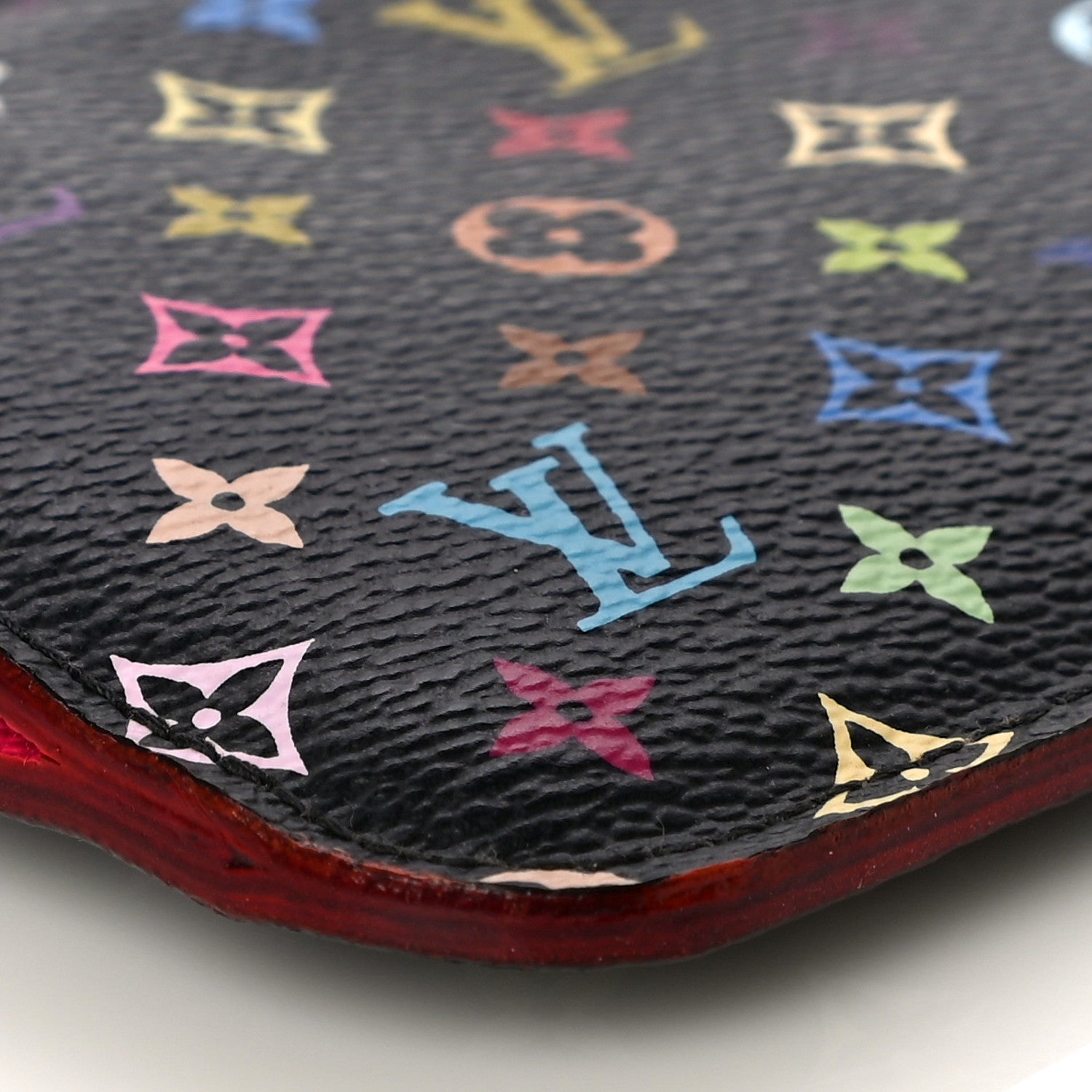 Louis Vuitton Monogram Multicolor Key Pouch Black Grenade 8 of 10