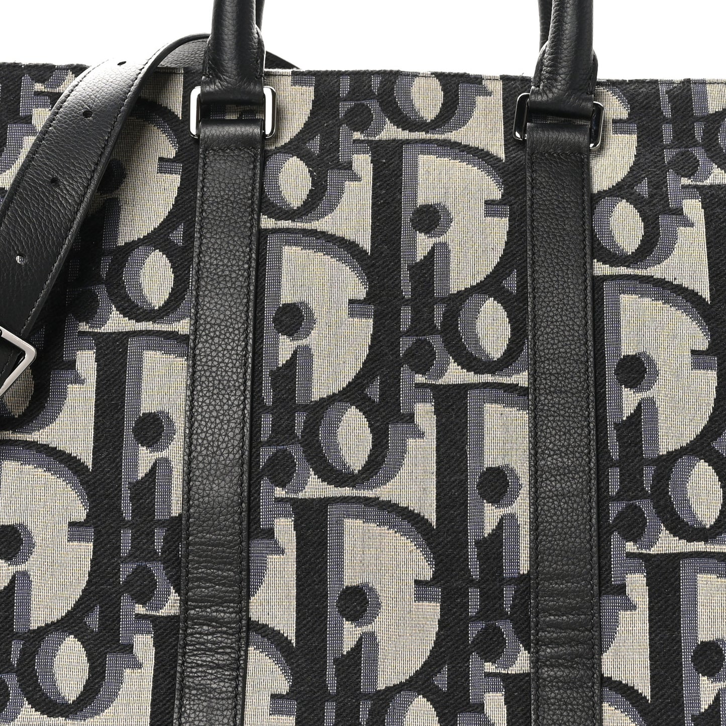 Maxi Oblique Jacquard Weekender 45 Beige Black