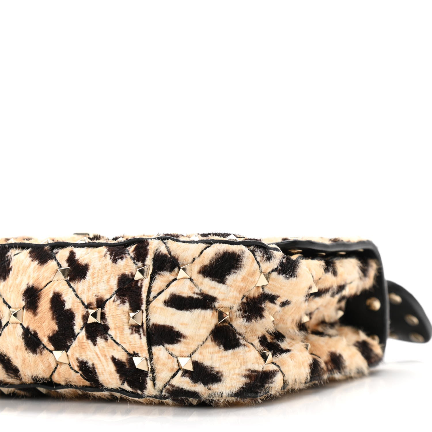 Valentino Garavani Calf Hair Leopard Print Small Rockstud Spike Shoulder Bag 9 of 10