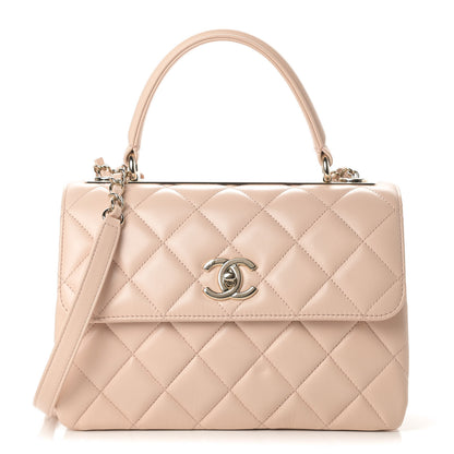 Chanel Lambskin Quilted Small Trendy CC Dual Handle Flap Bag Beige 1 of 11
