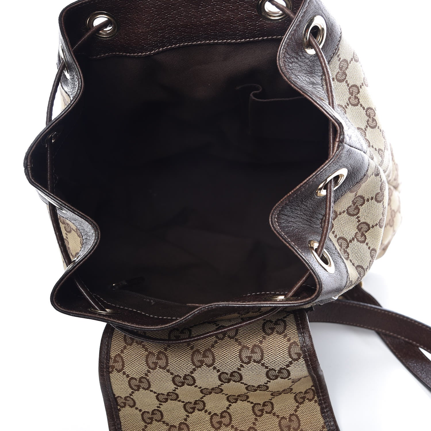 Gucci GG Monogram Flap Backpack Brown 5 of 19