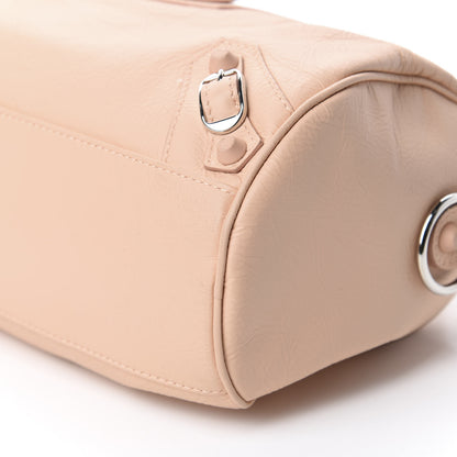Balenciaga Matte Goatskin Rubber Covered Classic Hardware Mini Twiggy Rose Poudre 8 of 11