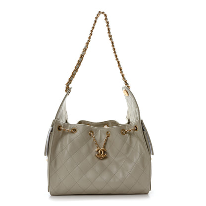Chanel Caviar Quilted Small Chanel 25 Handbag Light Grey 1 of 11