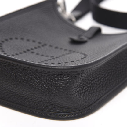 Hermes Taurillon Clemence Evelyne TPM Black 9 of 10
