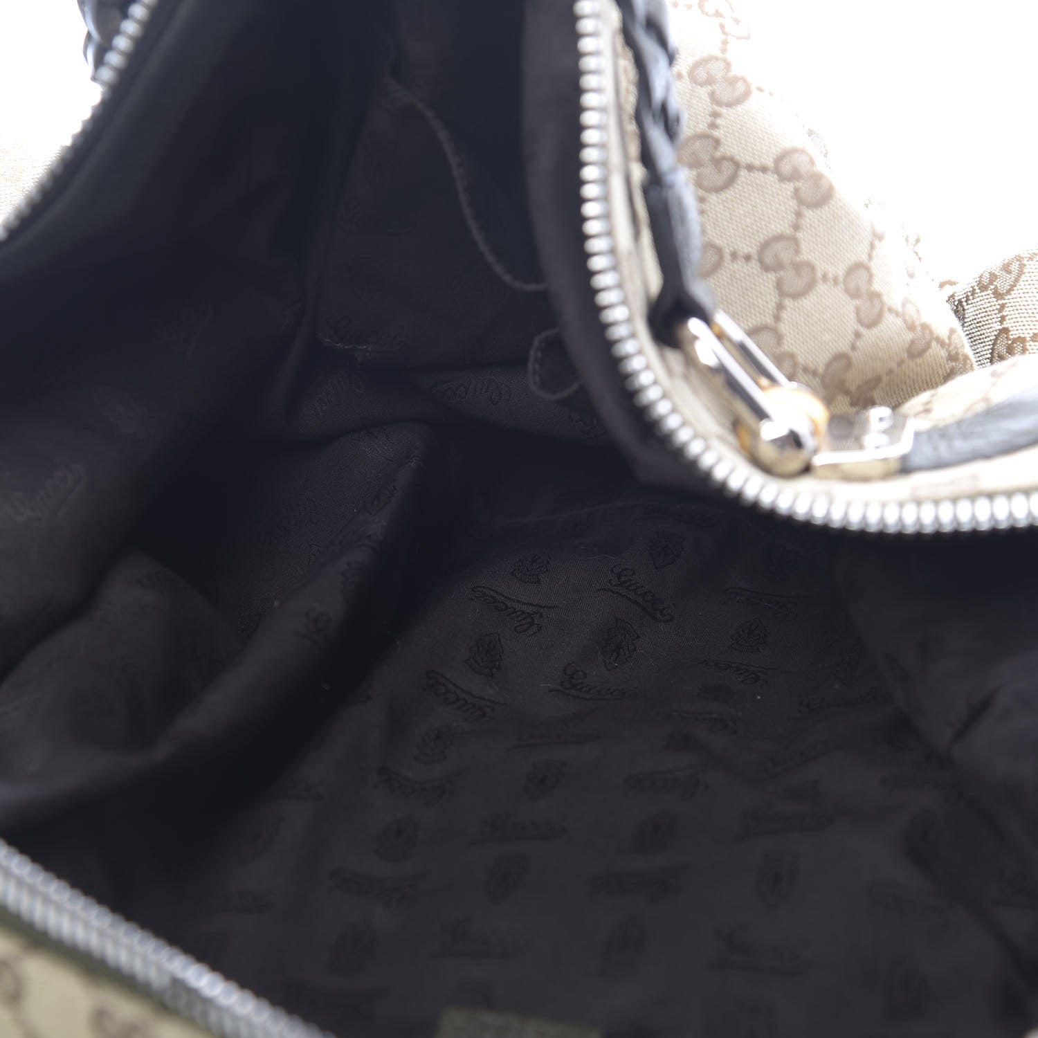 Gucci Monogram Bamboo Bar Medium Tote Olive 8 of 12