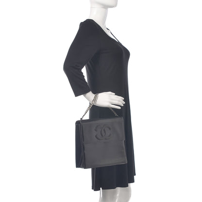 Chanel Vinyl CC Flap Bag Black 2 of 19