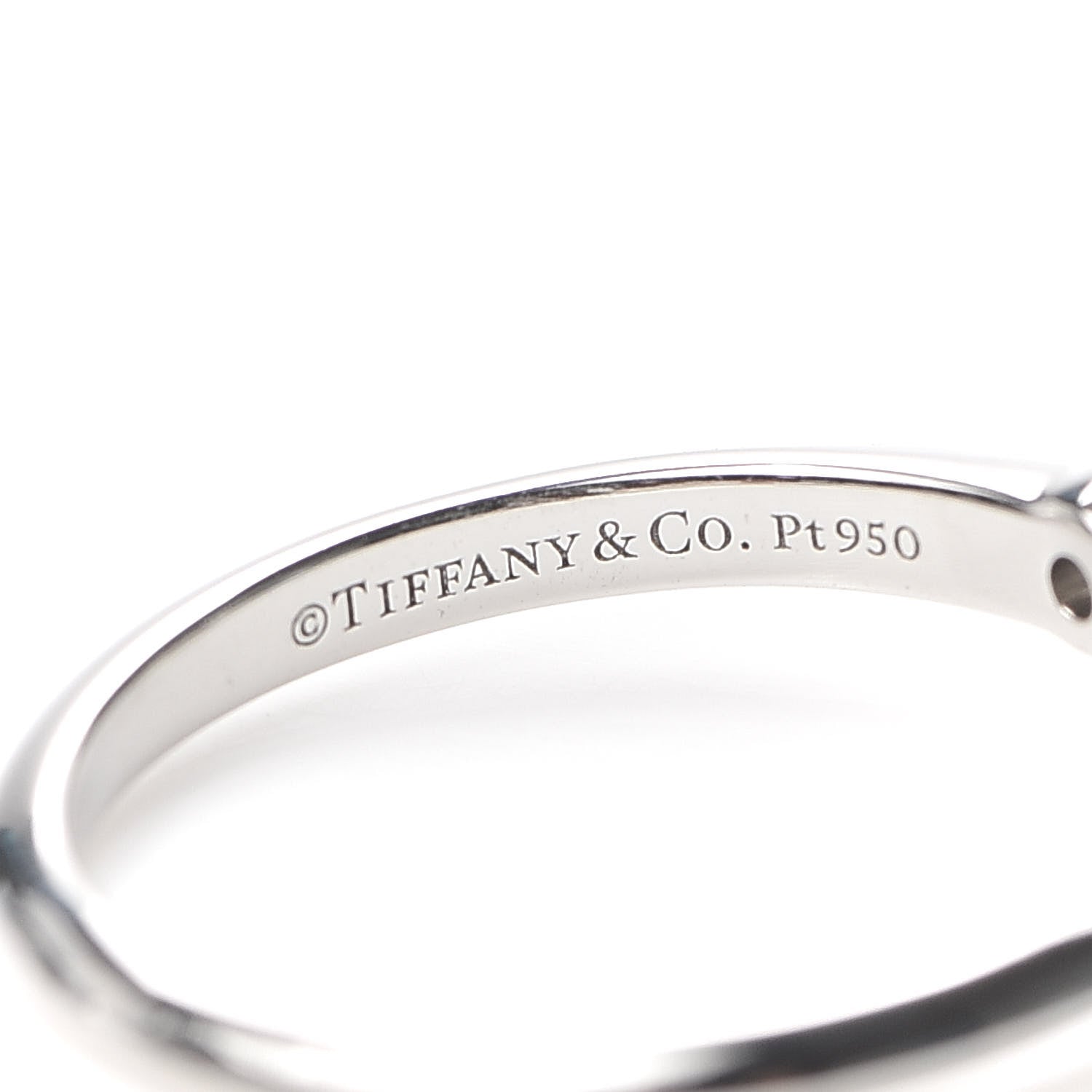 Tiffany Platinum Diamond .25ct Solitaire Engagement Ring 50 5.25 4 of 6