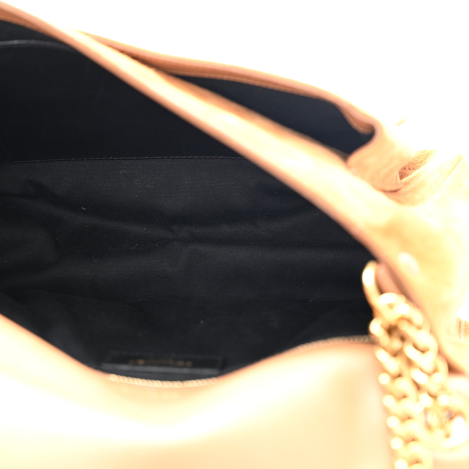 Saint Laurent Suede Monogram Medium Niki Chain Satchel Cinnamon 5 of 12