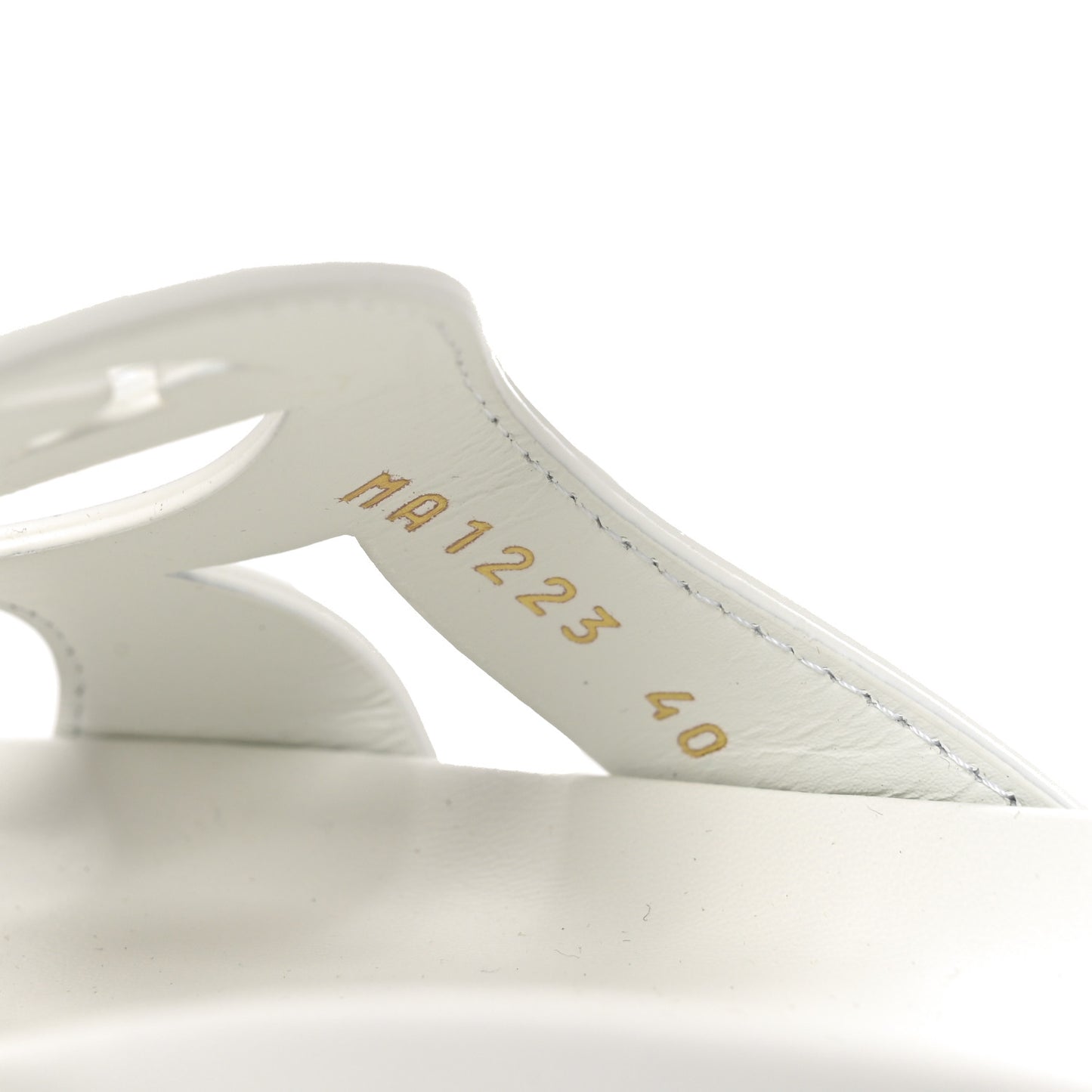 Calfskin LV Isola Sandals 40 White