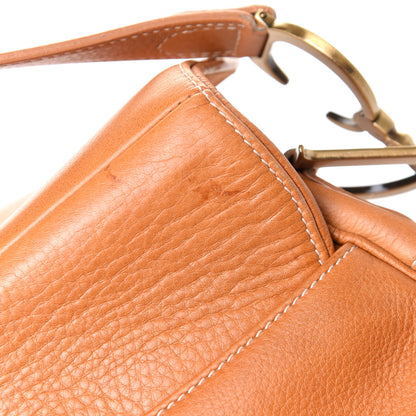 Christian Dior Calfskin Saddle Bag Tan 7 of 8