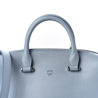 MCM Grained Calfskin Medium Ella Boston Sky Blue 8 of 8