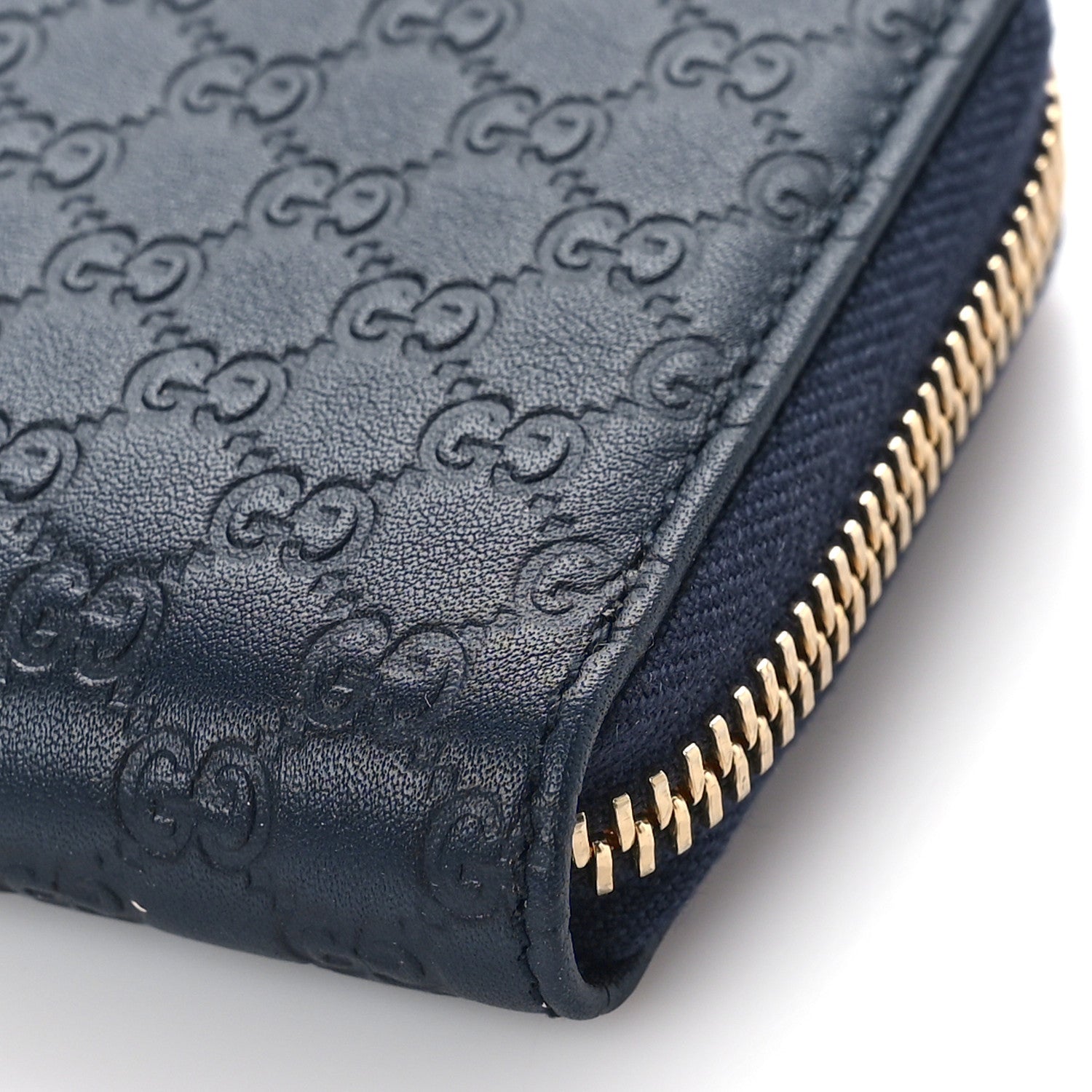 Gucci Microguccissima Zip Around Card Case Navy 8 of 9