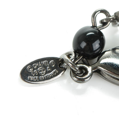 Chanel Ruthenium Bead CC Necklace Black 3 of 3