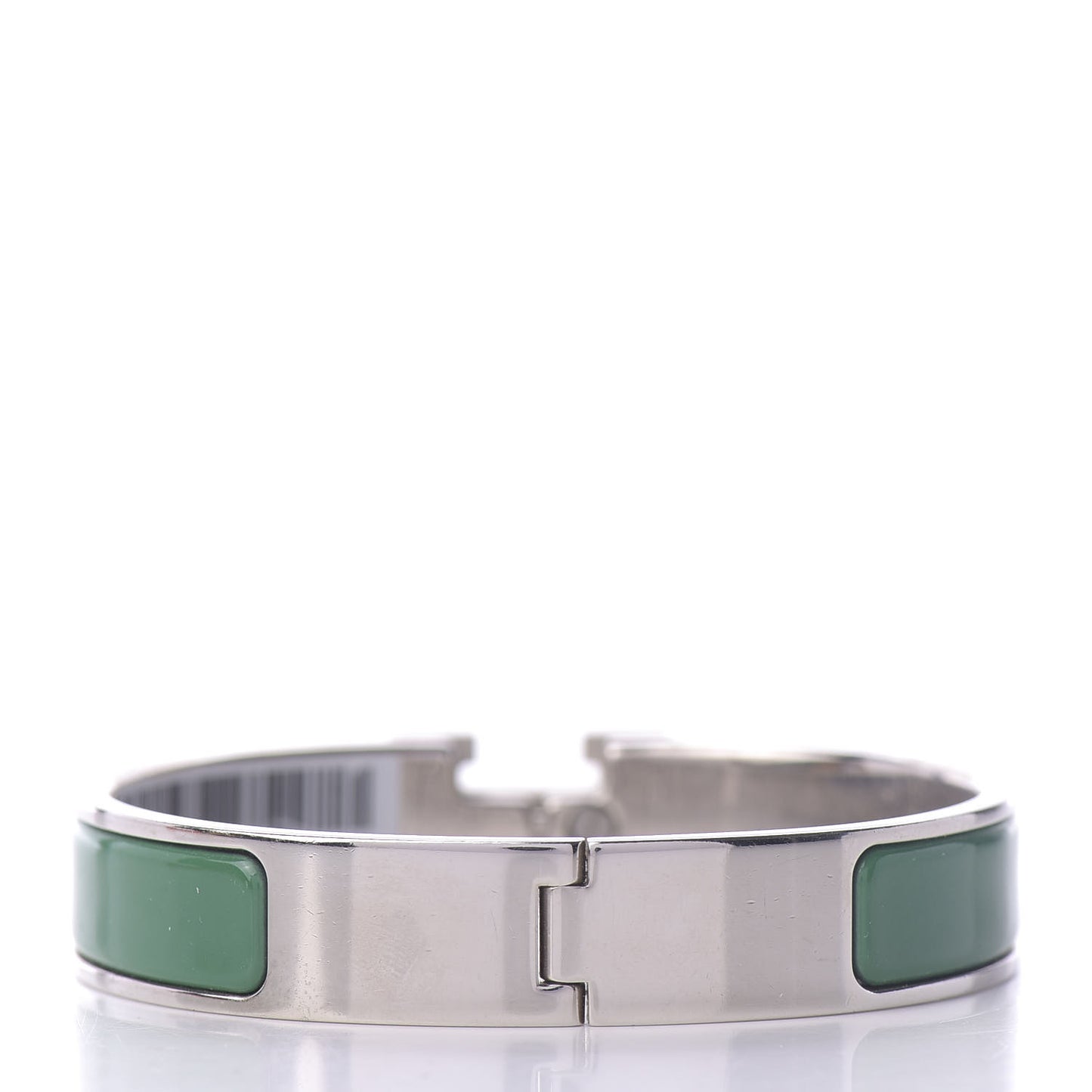 Enamel Narrow Clic Clac H Bracelet PM Vert Sapin