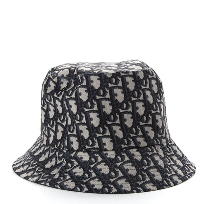 Christian Dior Oblique Reversible Teddy-D Brim Bucket Hat 57 Blue 8 of 9