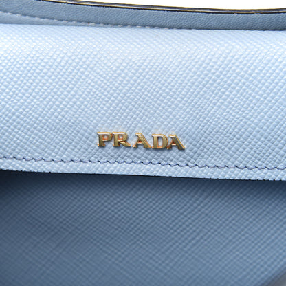 Prada Saffiano Cuir Large Double Bag Astrale 9 of 14