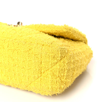 Chanel Tweed Quilted Medium Chanel 19 Flap Yellow 9 of 9