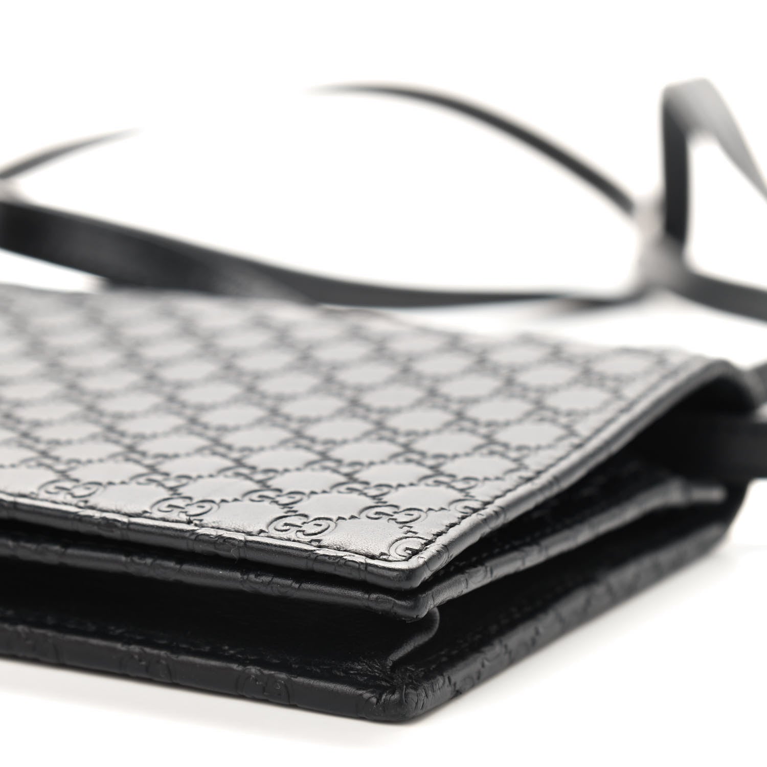 Gucci Microguccissima Crossbody Wallet Black 8 of 9