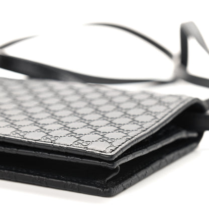 Gucci Microguccissima Crossbody Wallet Black 8 of 9