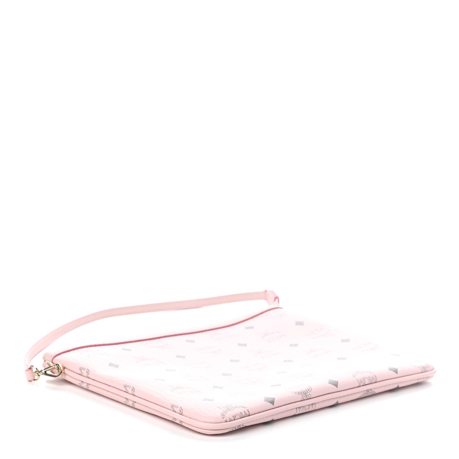 MCM Viseto Stark Wristlet Pouch Pink 5 of 9