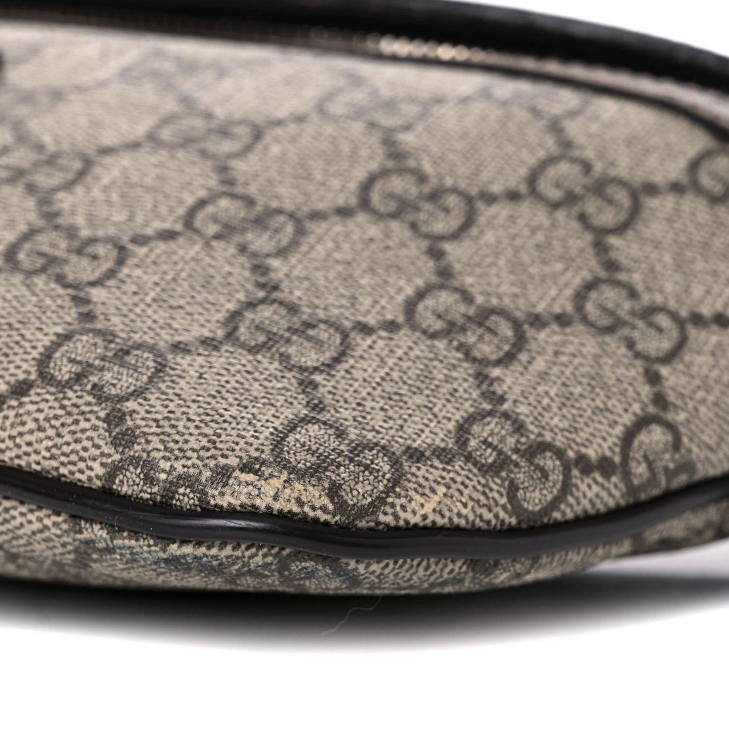 GG Supreme Monogram Belt Bag Dark Brown
