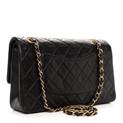 Chanel Lambskin Quilted Medium Double Flap Black 2 of 9