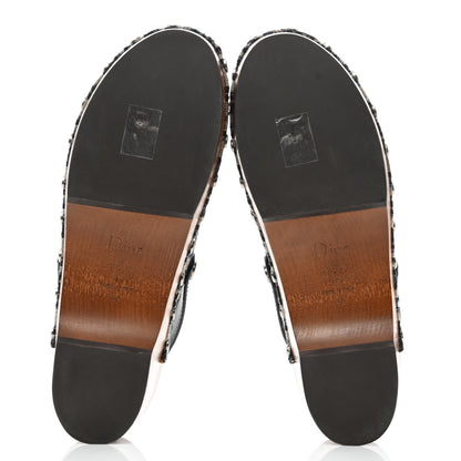 Christian Dior Canvas Oblique Diorquake 20mm Slingback Clogs 39 Deep Blue 5 of 8