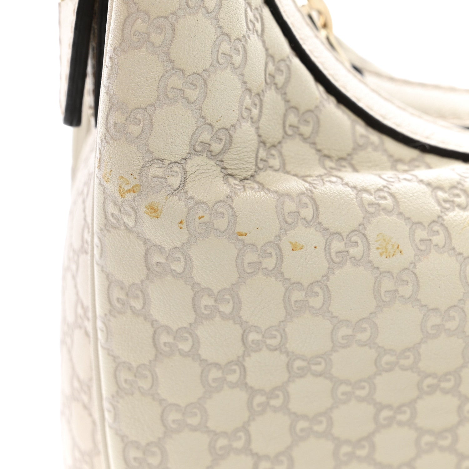 Gucci Guccissima Medium Nice Hobo Off White 12 of 13
