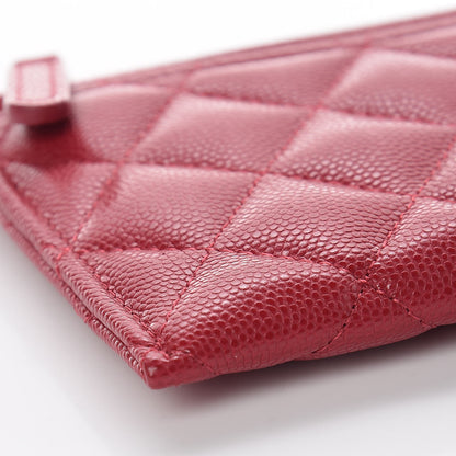 Chanel Caviar Quilted Classic Zip Pouch Pink 8 of 10