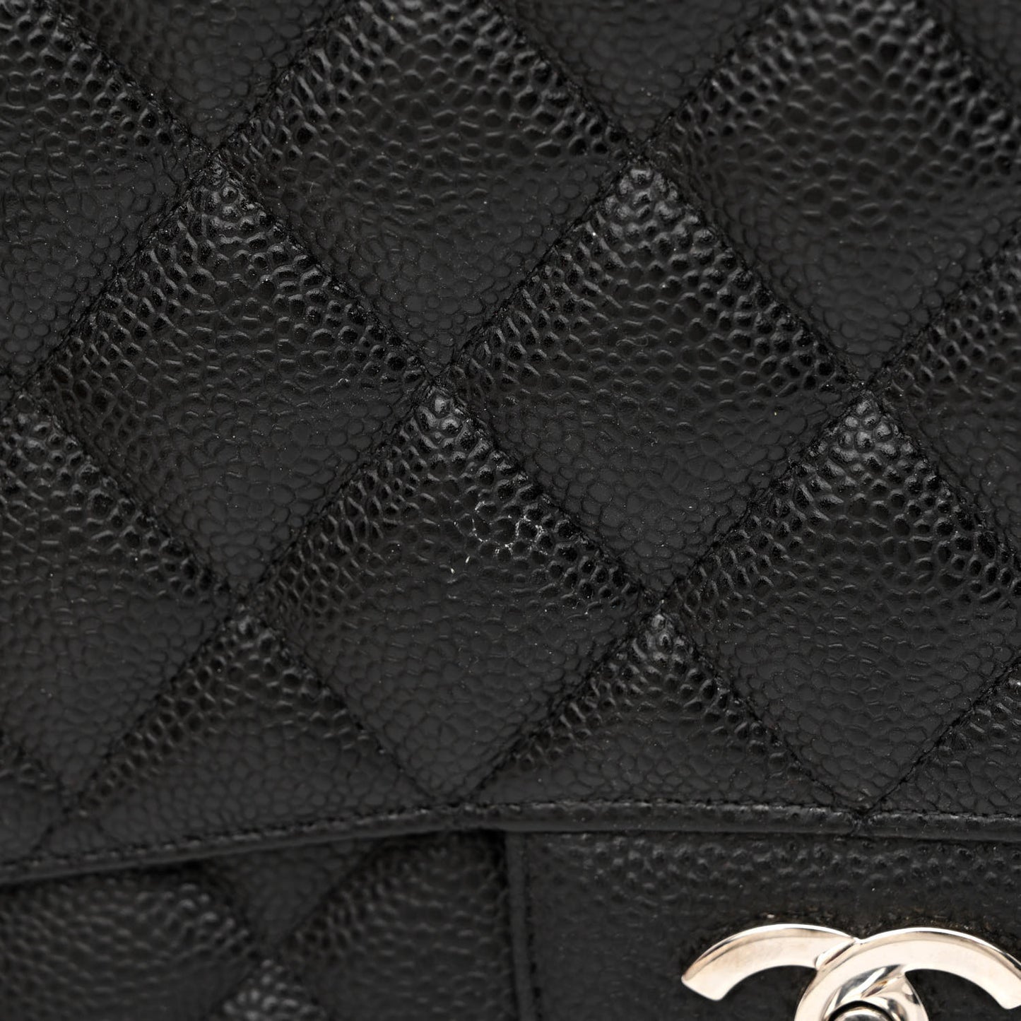 Caviar Quilted Maxi Single Flap Black