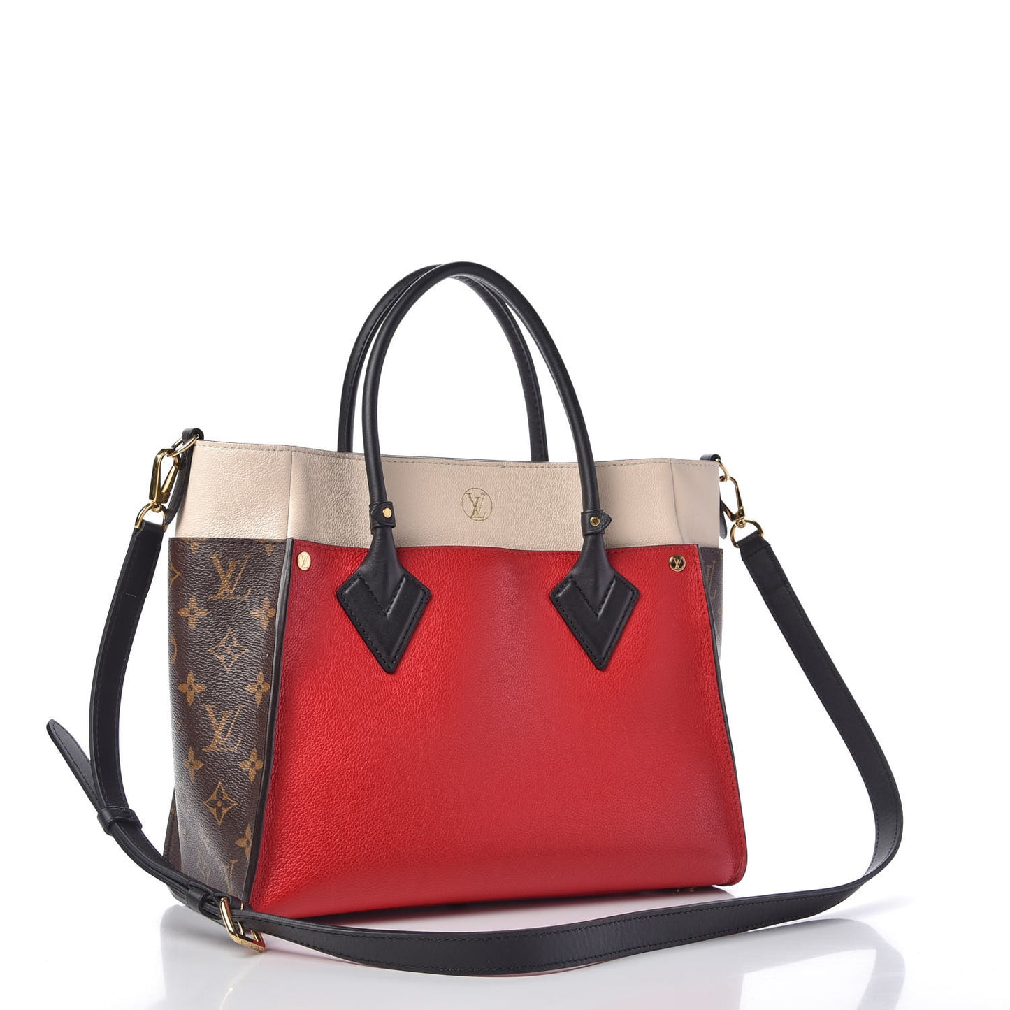 Calfskin Monogram On My Side Pirate Red