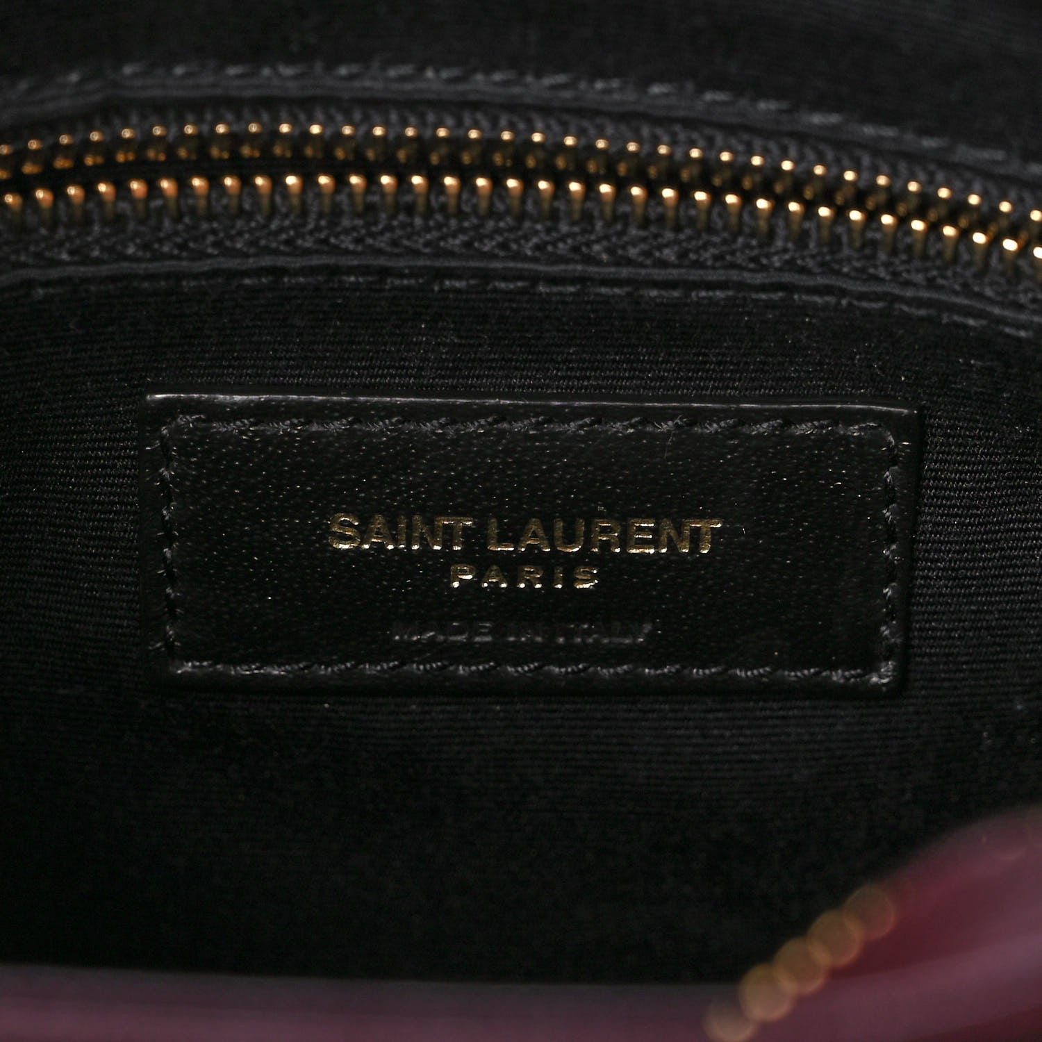 Saint Laurent Grain de Poudre Matelasse Chevron Small Tribeca Shopping Bag Rouge Legoin 6 of 12