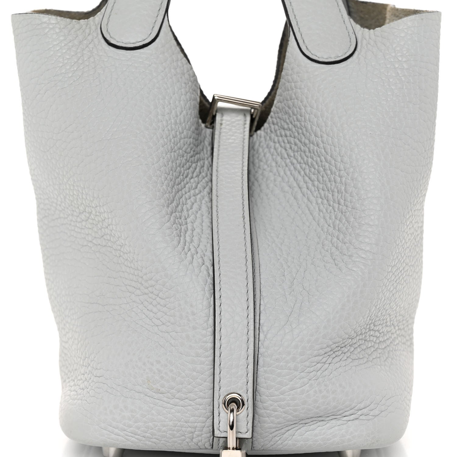 Hermes Taurillon Clemence Picotin Lock 18 PM Bleu Pale 7 of 10