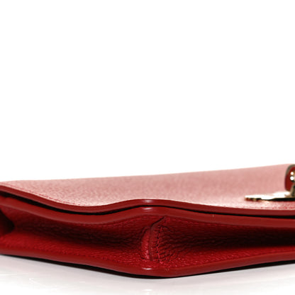 Mulberry Grainy Print Bayswater Clutch Wallet Tomato Red 8 of 9