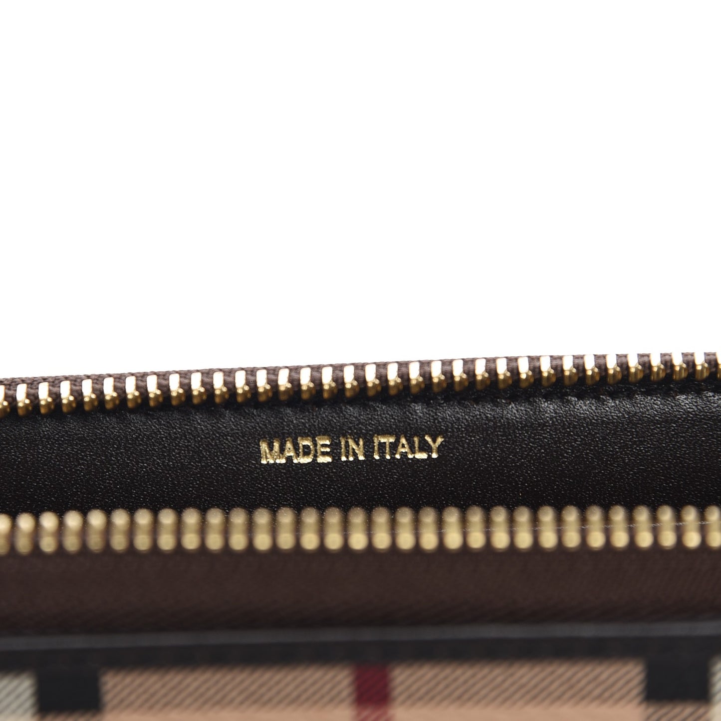 Haymarket Check Large Ziggy Zip Around Wallet Chocolate