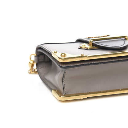 Prada City Calfskin Saffiano Cahier Bag Argilla Black 6 of 8