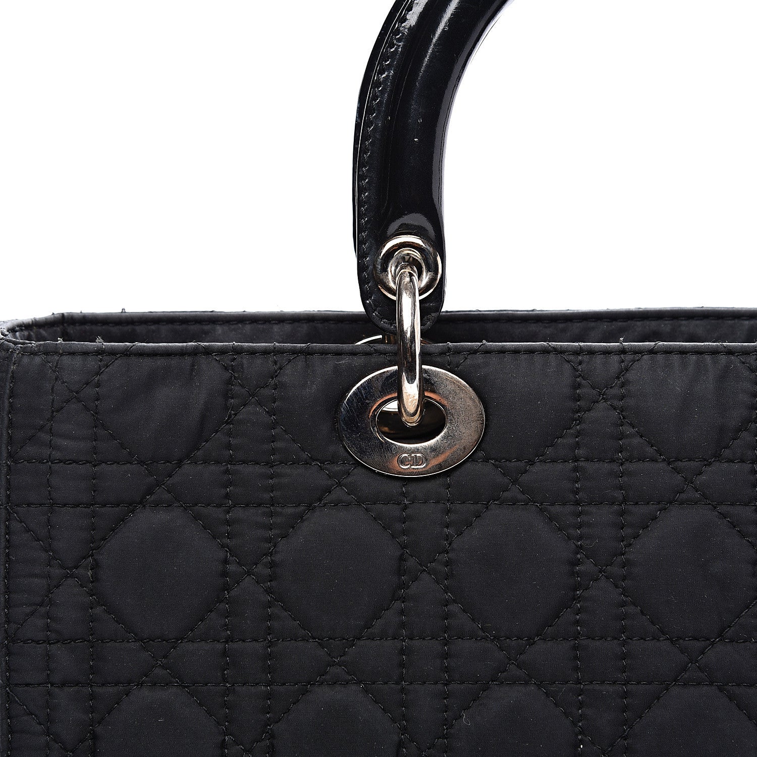 Christian Dior Nylon Cannage Large Lady Dior Black 12 of 12