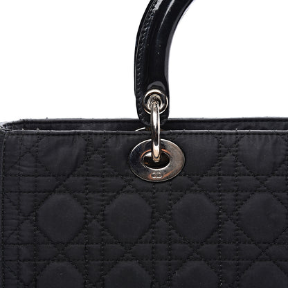 Christian Dior Nylon Cannage Large Lady Dior Black 12 of 12