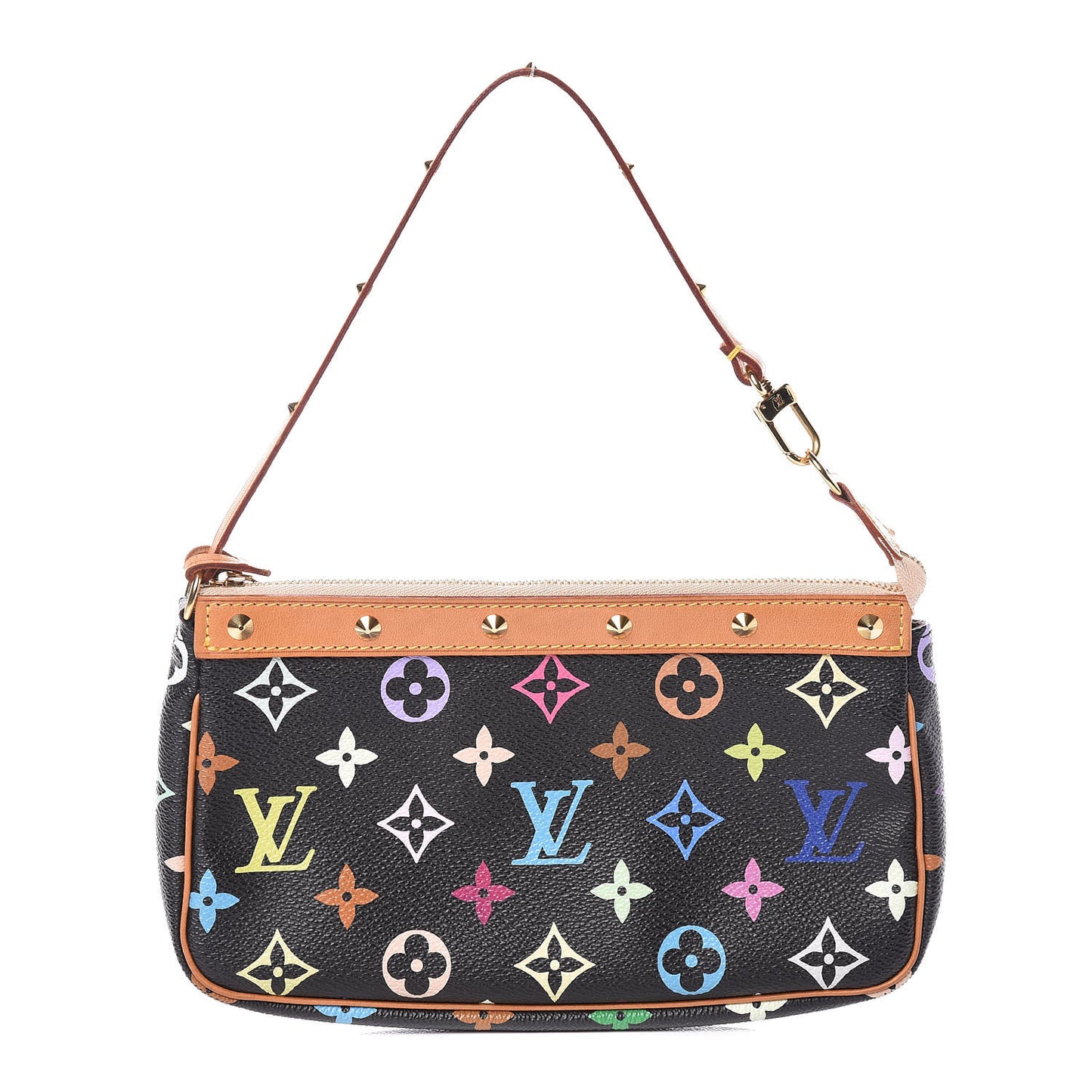 Monogram Multicolor Pochette Accessories Black