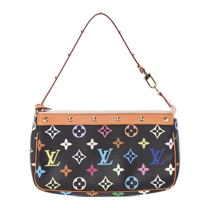 Louis Vuitton Monogram Multicolor Pochette Accessories Black 1 of 13