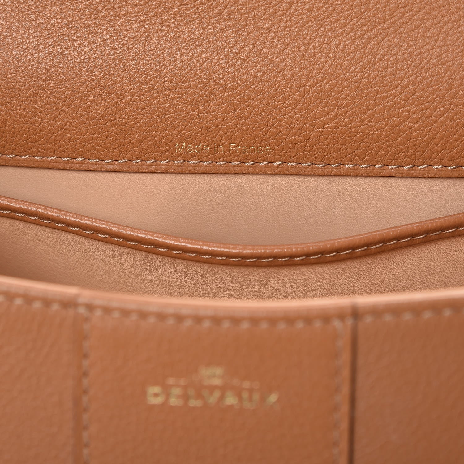 Delvaux Grained Calfskin Mini Brillant Satchel Natural 8 of 10
