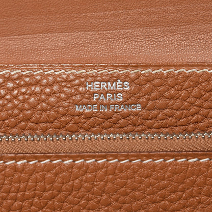 Hermes Togo Dogon Compact Wallet Gold 6 of 9