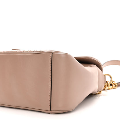 Gucci Calfskin Matelasse Small GG Marmont Top Handle Shoulder Bag Porcelain Rose 9 of 10