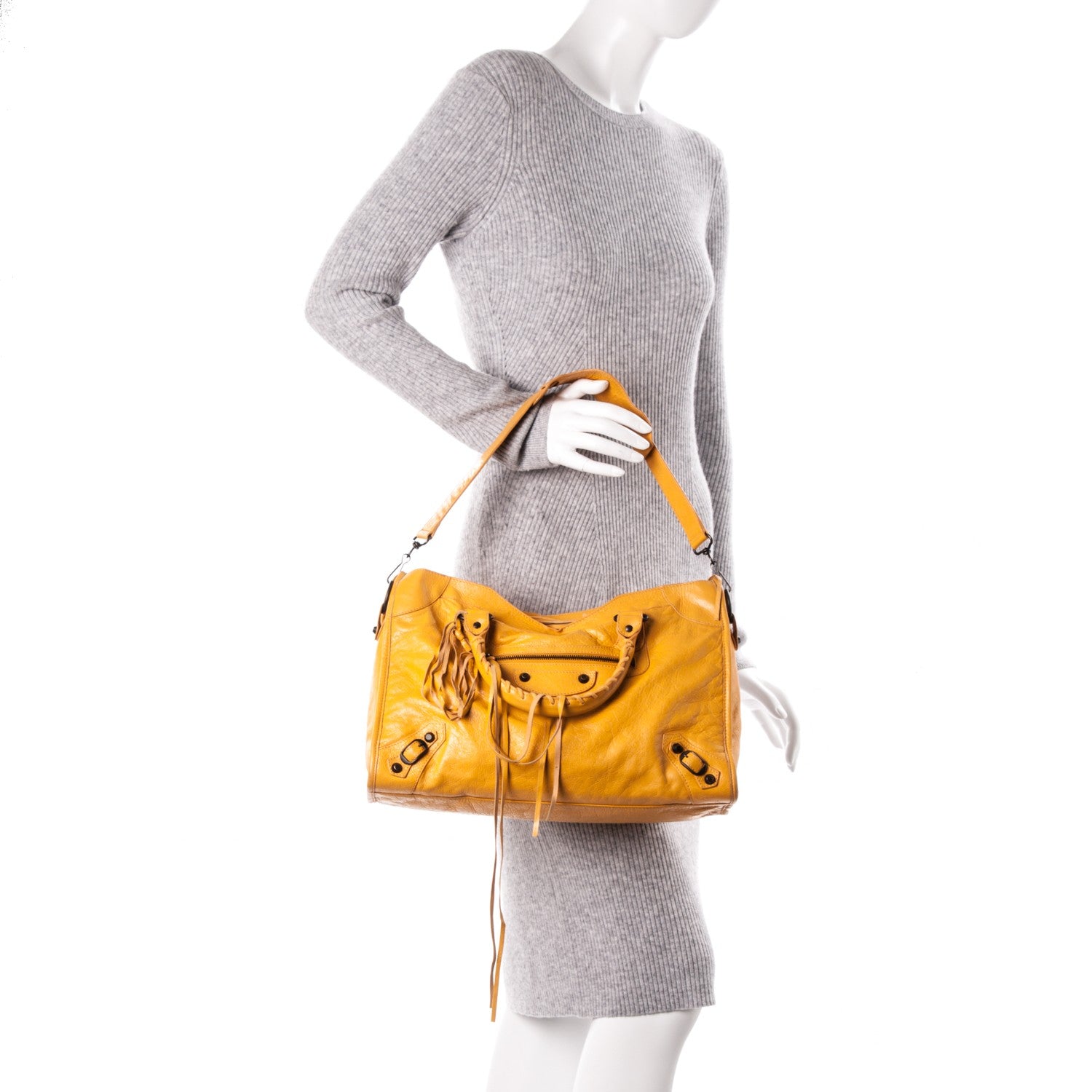 Balenciaga Agneau Classic Hardware City Mangue 2 of 7