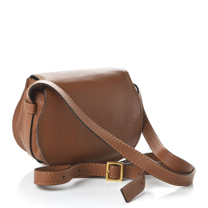 Chloe Calfskin Mini Marcie Round Crossbody Bag Tan 3 of 9