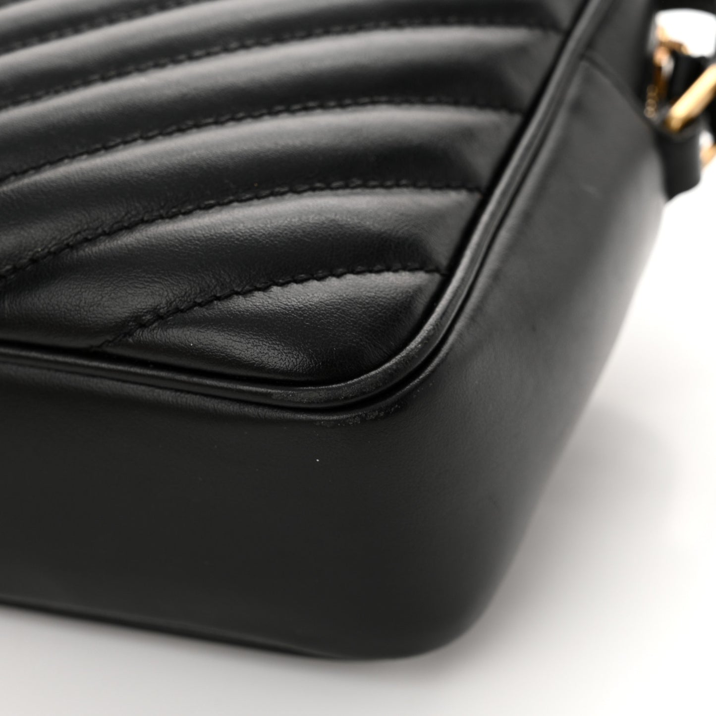 Calfskin Matelasse Monogram Lou Camera Bag Black